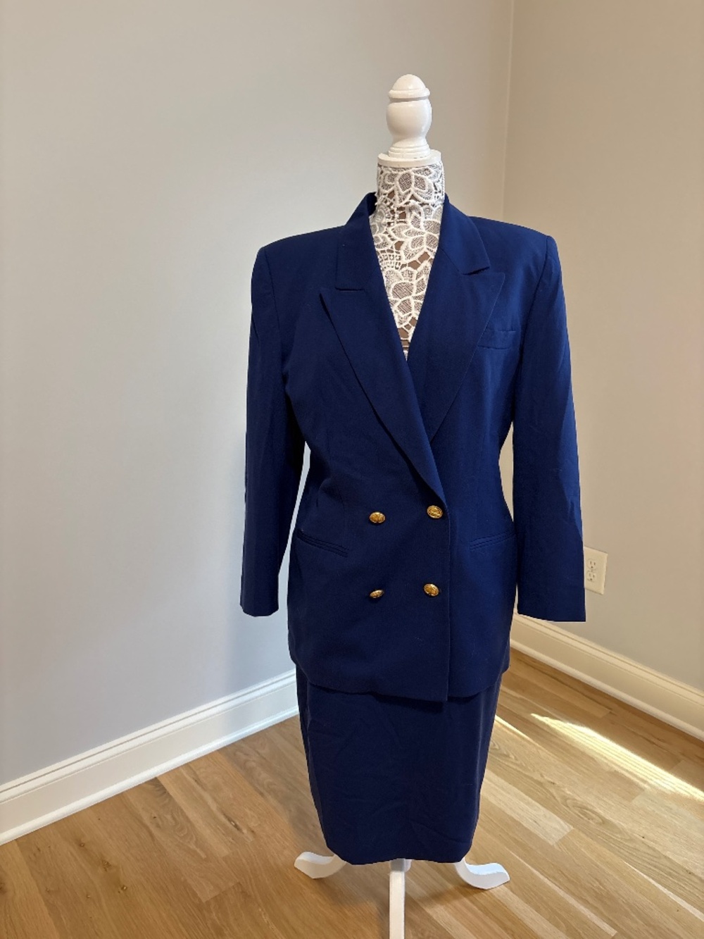 Christian Dior Royal Blue Womans Business Suit